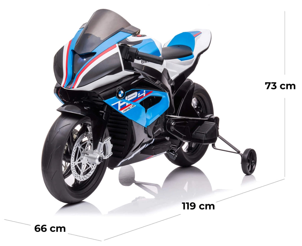 Moto Elettrica per Bambini 12V con Licenza BMW HP4 Race Blu