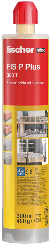 Fischer ANCORANTE CHIMICO FIS P PLUS 300 T CARTUCCIA  ml. 300 12.00 pz