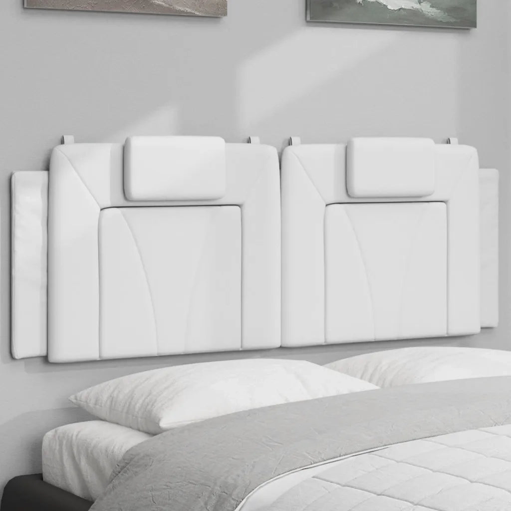 Cuscino Testiera Viana Bianco 140 cm in Similpelle CFW6762984