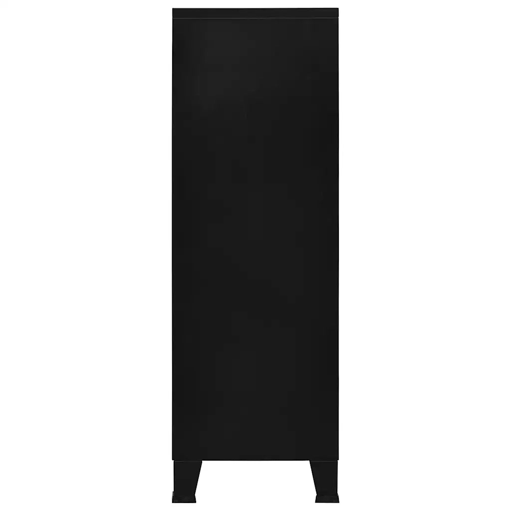 Armadio Classificatore Industriale Nero 75x40x120 cm in Acciaio  cod mxl 67498
