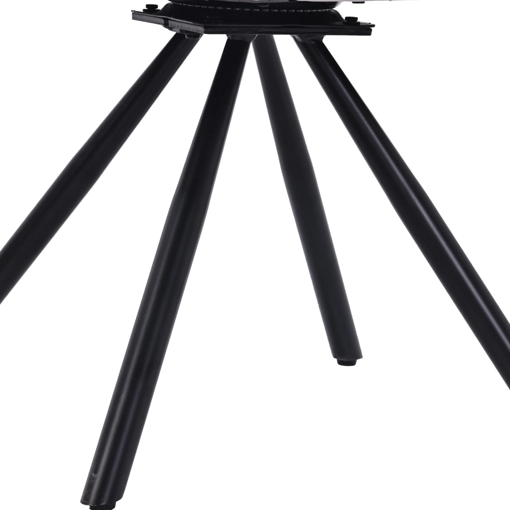 Set di 2 sedie girevoli 360° in velluto grigio