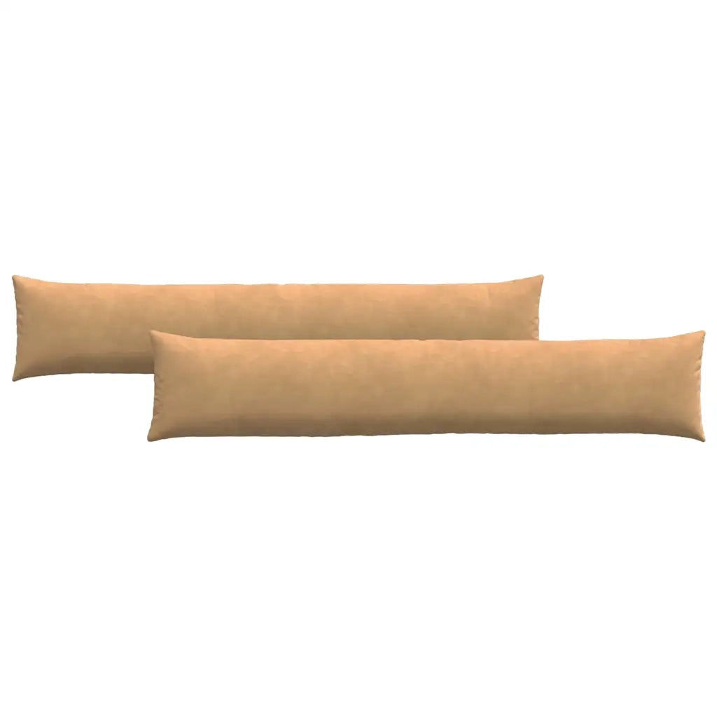 Cuscini da Divano 2 pcs Marrone 200 x 40 cm Tessuto in Cords