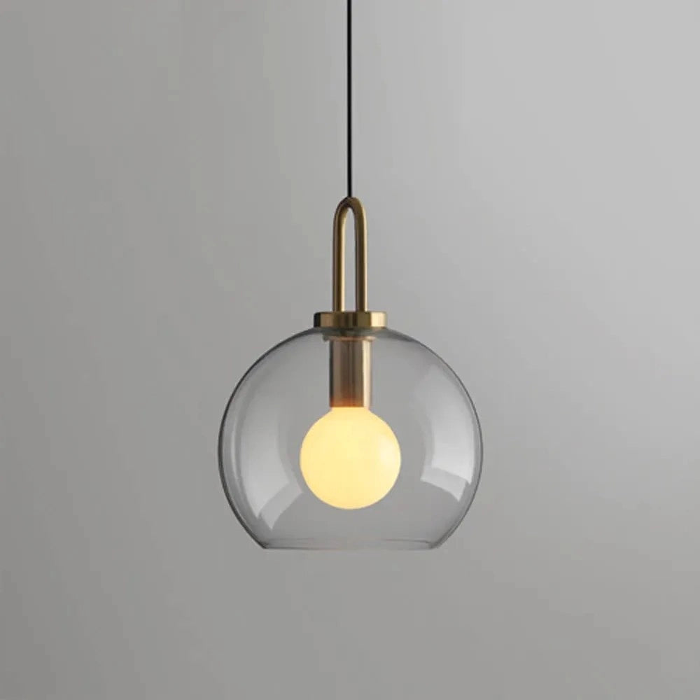 Lampada Da Soffitto A Sospensione Con Sfera Di Vetro 25cm APP630-1CP