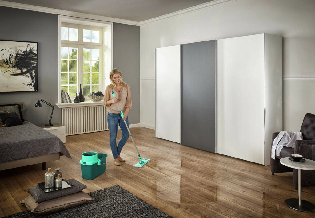 Set Pulizia Pavimenti Parquet Lavapavimenti Mocio Clean Twist System M Leifheit