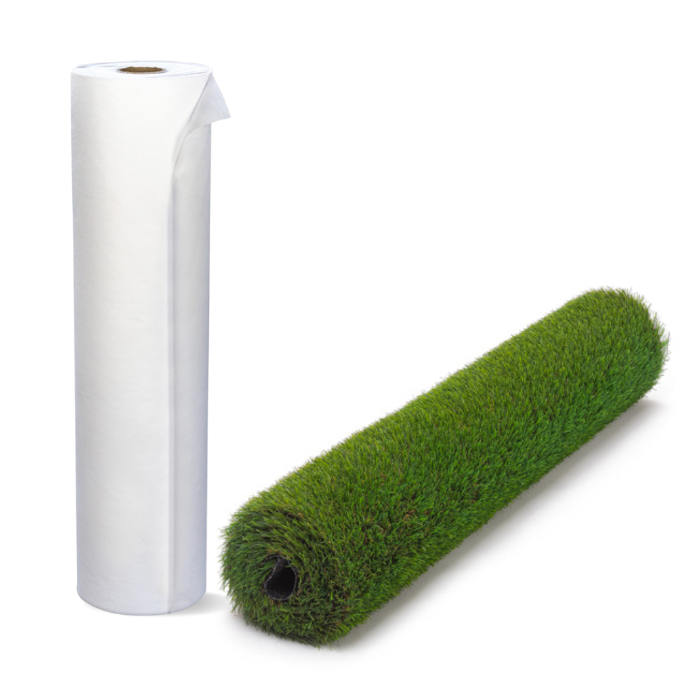 Rotolo prato erbabella 1 mt fili 45 mm + rotolo geotessuto tnt 1 m x 50 m 200 g