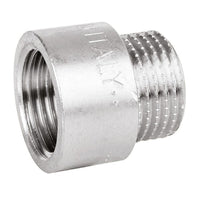 RACCORDO DIRITTO MASCHIO/FEMMINA IN OTTONE CROMATO SERIE 1500 3/4X10 MM    PETTINAROLI