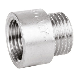 RACCORDO DIRITTO MASCHIO/FEMMINA IN OTTONE CROMATO SERIE 1500 3/4X10 MM    PETTINAROLI