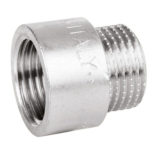 RACCORDO DIRITTO MASCHIO/FEMMINA IN OTTONE CROMATO SERIE 1500 3/4X10 MM    PETTINAROLI