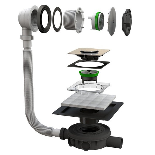 COLONNA SCARICO VASCA IN POLIPROPILENE    BONOMINI S.R.L.