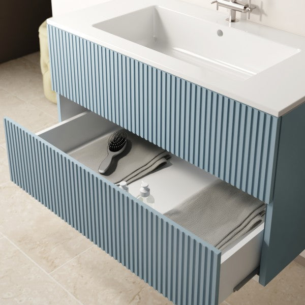 Mobile bagno sospeso modello sophia 80cm  Base sospesa -lavabo - cashmere -specchio escluso mobo