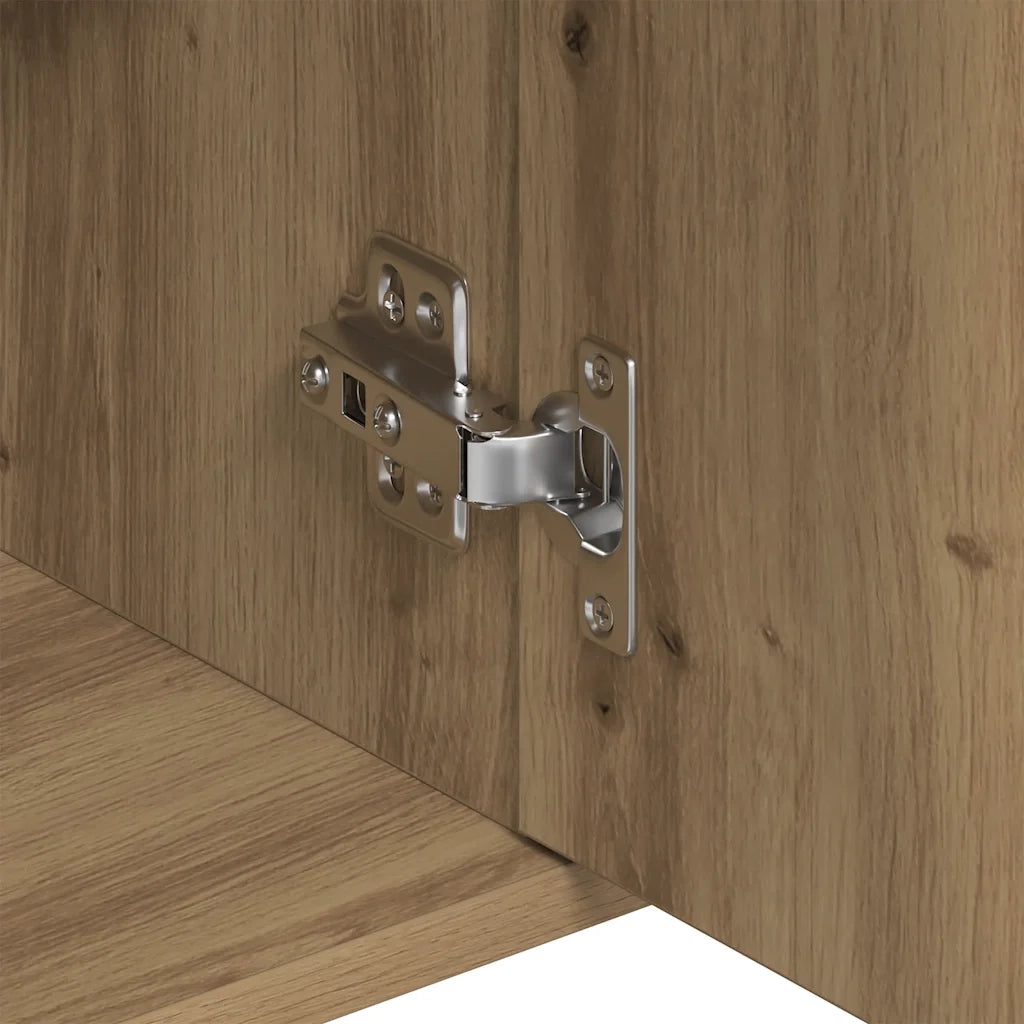 Credenza Rovere Artigianale 88x30x70 cm in Legno Multistrato 861141