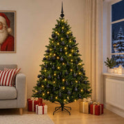 Albero di Natale Artificiale con Palline 180 cm 300 LED 3466409