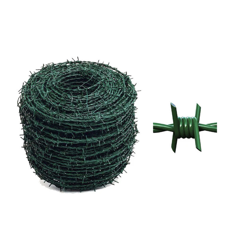 C FILO PLASTIFICATO SPINATO 1.7/2.5MM 100MT VERDE- 1,0 rotoli