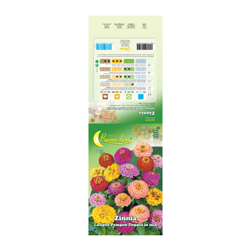 SEMI GARDEN ZINNIA LILLIPUT- 10,0 pz