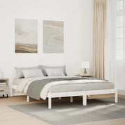 Letto Extra Lungo senza Materasso-Struttura Letto Bianco 180x200 cm in Pino 289780