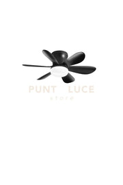 PLAFONIERA LED VENTILATORE WIND NERO 10W 1100LM CCT 3000K Luce calda,4000K Luce naturale,6500K Luce fredda DIMMERABILE CON TELECOMANDO IR 16X53CM