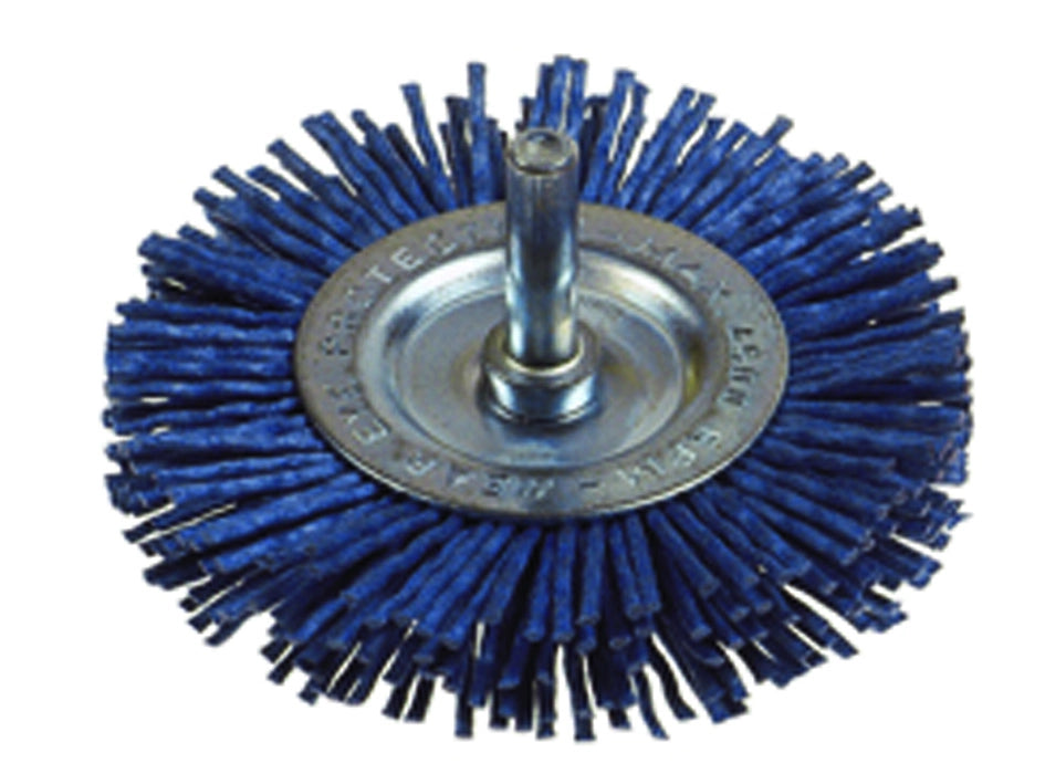 SPAZZOLA CIRCOLARE IN NYLON ABRASIVO BLU- - ø mm.75 PG 497.10 - 1 blister PG