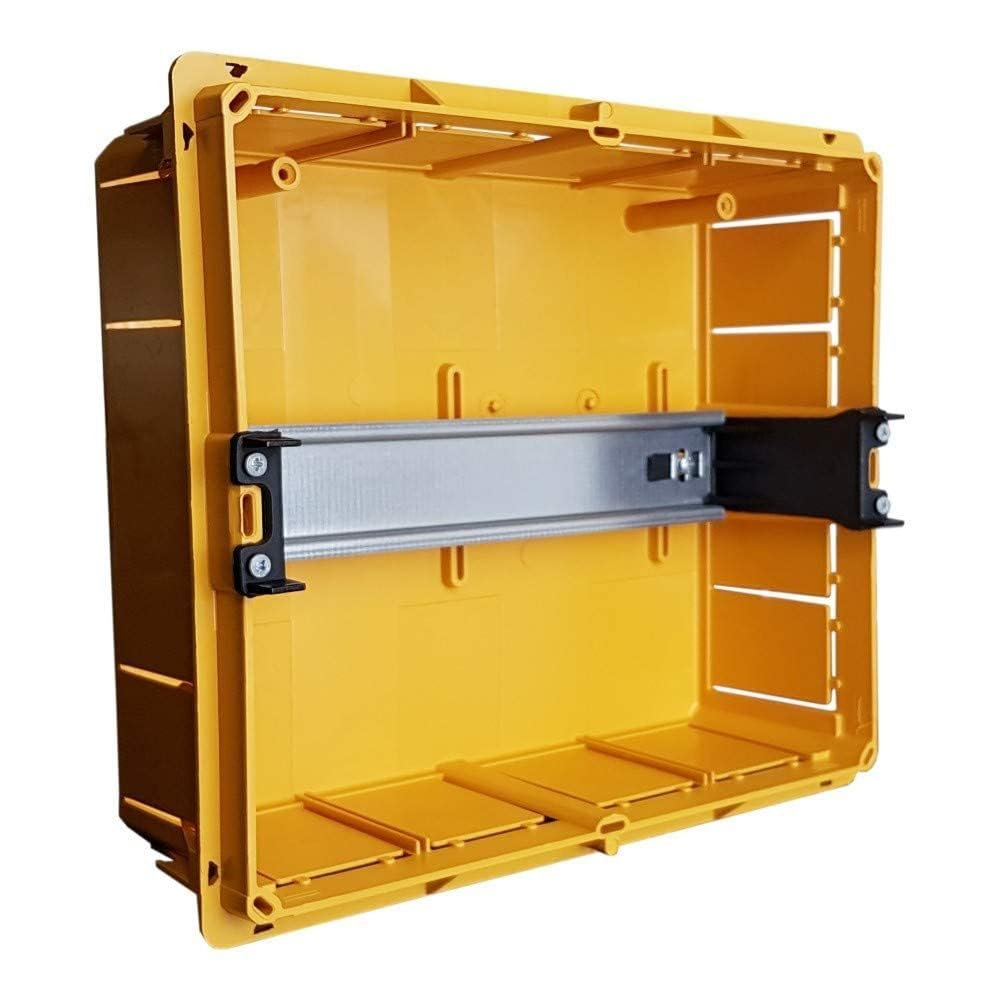 CENTRALINO DA INCASSO CON SPORTELLO FUME' IP40 SERIE ARREDO  mm.230x22x200h per 6/10 moduli  20W (970.08.B)    MARLANVIL