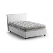 Alvino, Letto Piazza e Mezza Materasso Incluso Made in Italy, Bianco