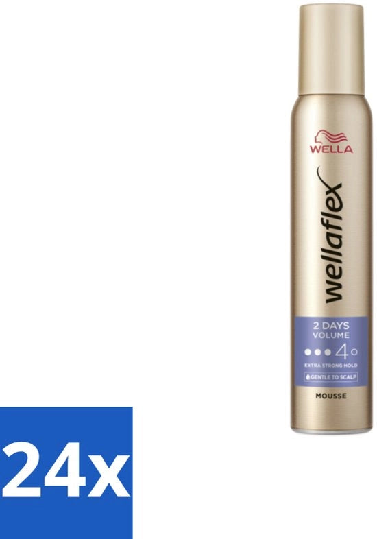 Volume per 2 Giorni - Mousse per Capelli - 200 ml - Confezione Economica - 24 pezzi