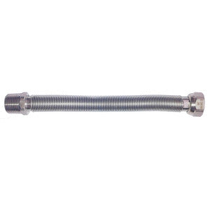 RACCORDO INOX ESTENSIBILE ACQUA 1/2 MF 200-400 MM- 1,0 pz