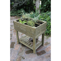 FIORIERA GIARDINIERA RIALZATA LEGNO 80X50XH80 CM- ALCE SRL- 1,0 pz