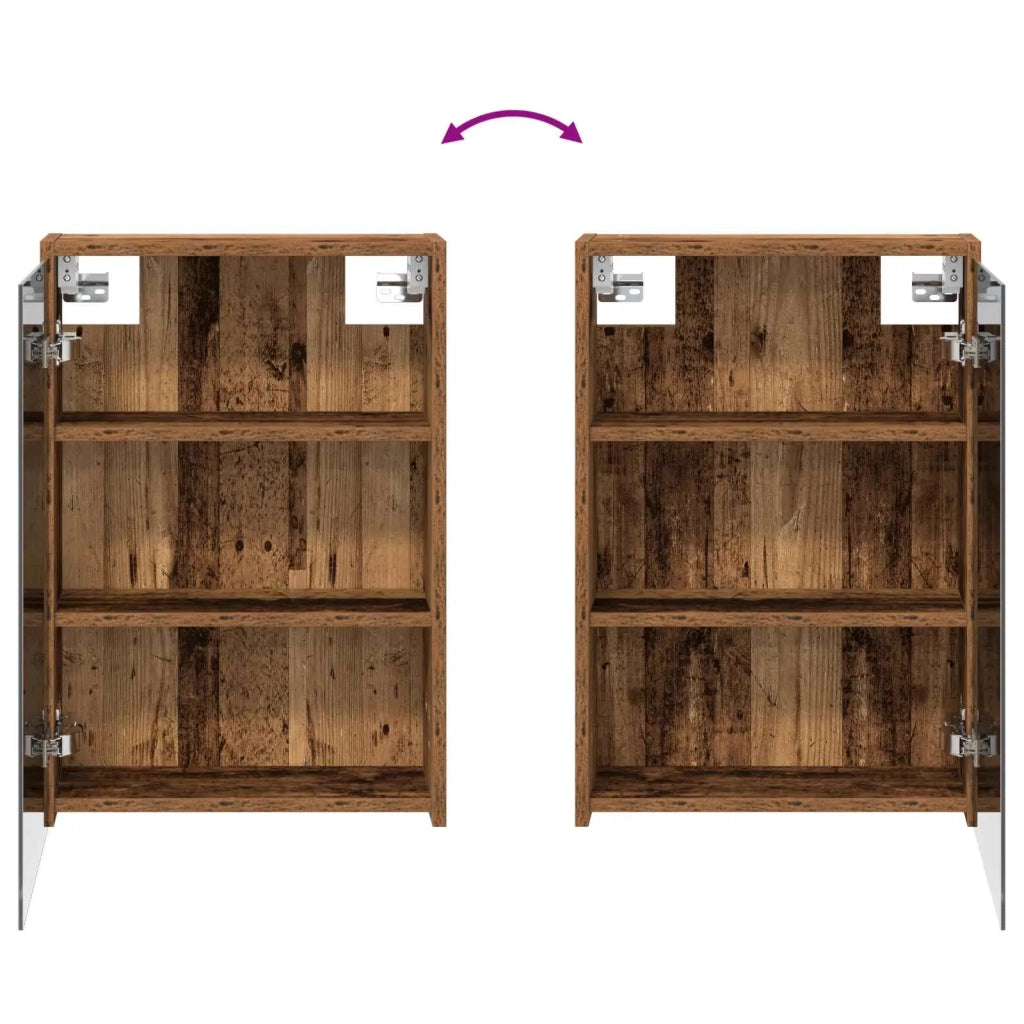 Mobiletto per specchio da bagno Legno vecchio 43 x 16 x 62.5 cm 889141