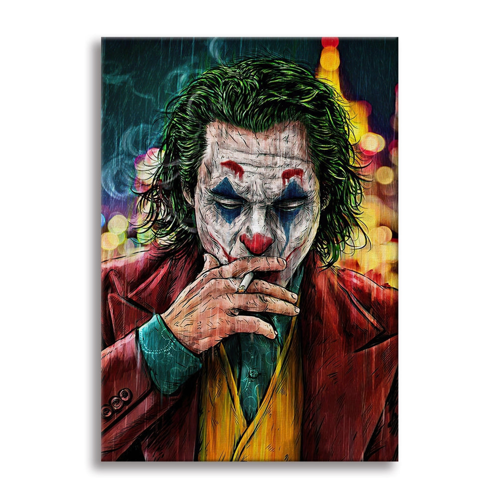 Joker -  Quadro Canvas Contemporaneo su telaio in legno Misura: 50x70 cm