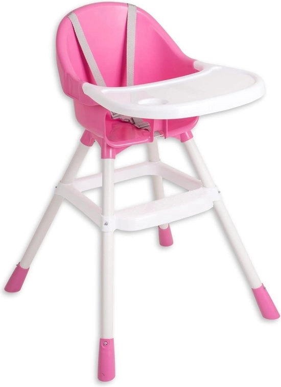Sedia per bambini in rosa, bianco - sedia per bambini sicura con schienale per una posizione di sedia comoda - 60 x 90 x 70 cm (l x a x p)