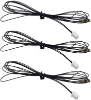Termistore NTC 100K 3950 - Sensore di Temperatura - Stampante 3D - Sonde con Alta Resistenza Termica - 1 Metro di Cavo - Connettore Universale