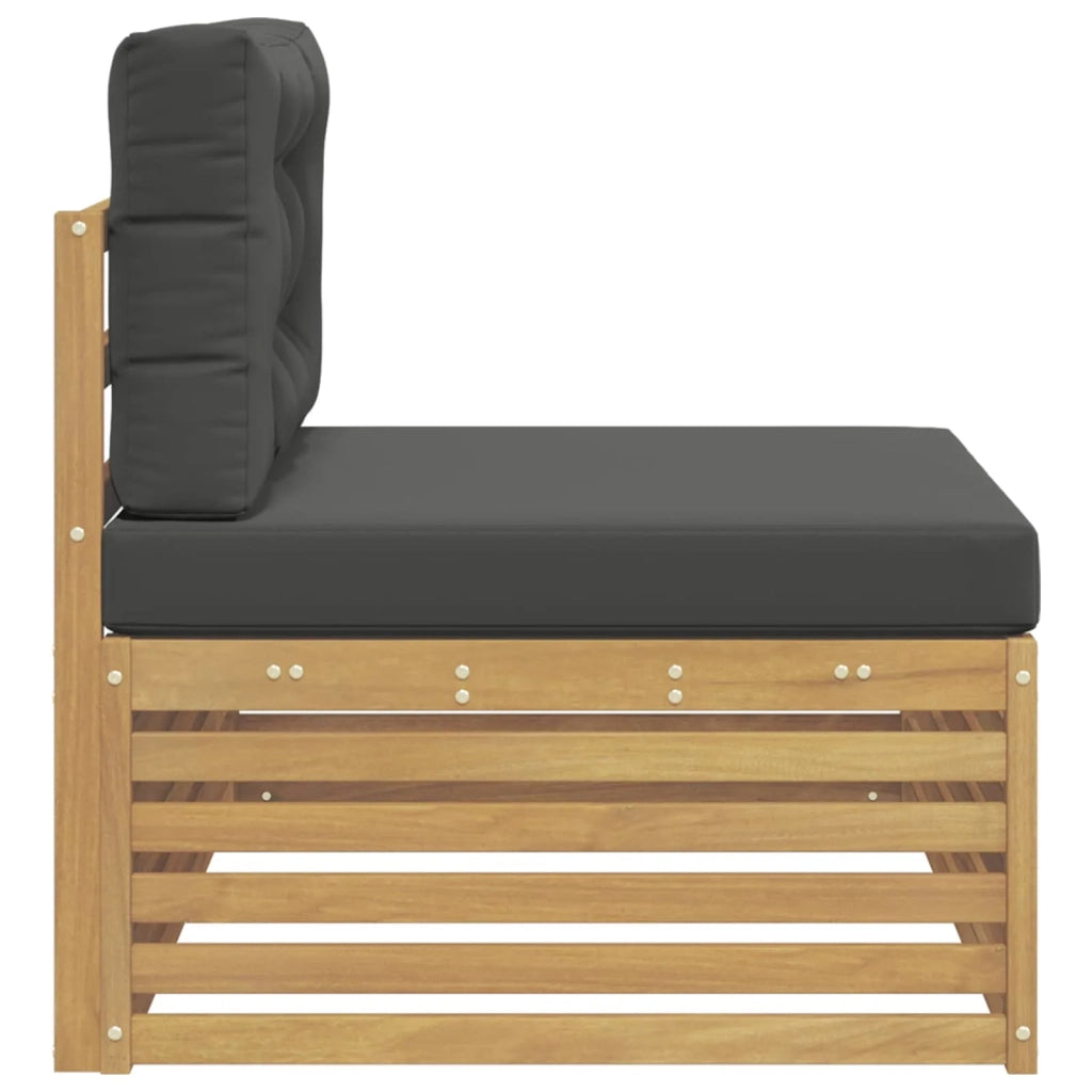 Divano da Esterno con cuscino-Divano da Giardino Bianco 115 x 83 x 73 cm 659410