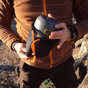 Toboli Set di stoviglie da campeggio 16 pz con posate, padelle, pentole, fornello