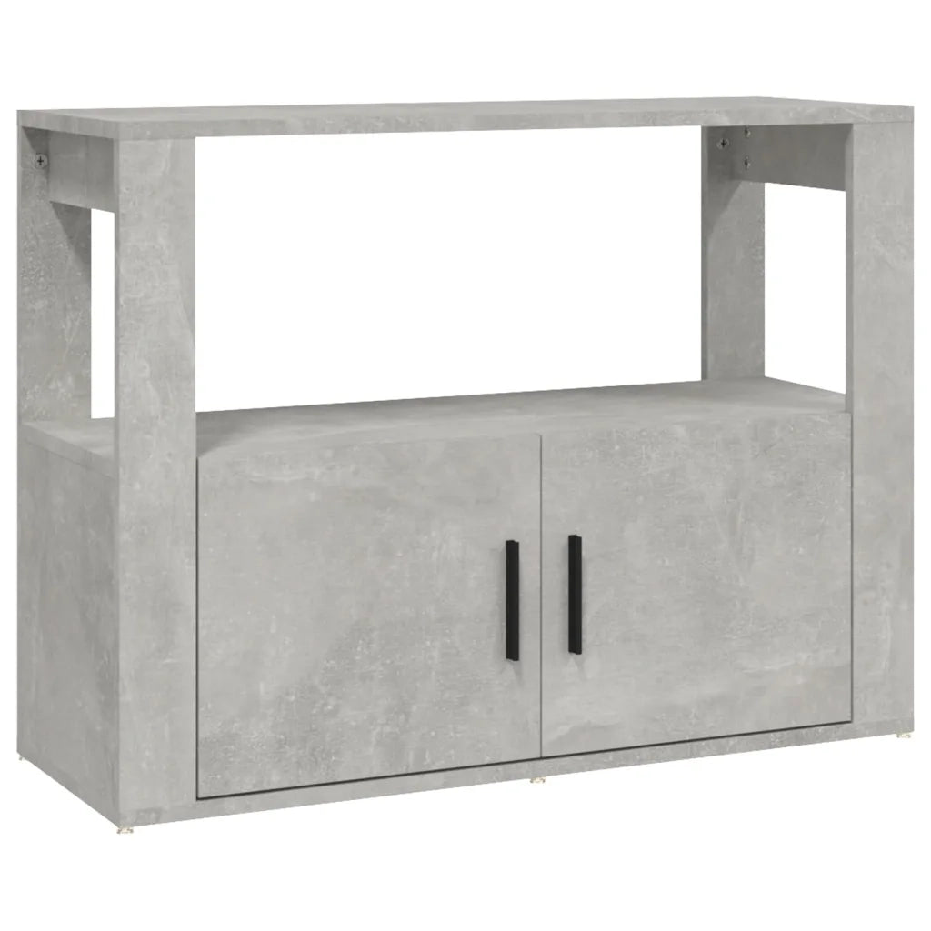 Credenza | Madia | Buffet da pranzo | Armadio da pranzo Grigio Cemento 80x30x60 cm in Legno Multistrato
