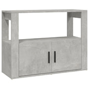 Credenza | Madia | Buffet da pranzo | Armadio da pranzo Grigio Cemento 80x30x60 cm in Legno Multistrato
