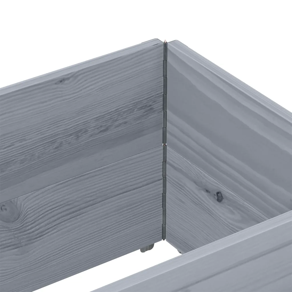 Paretali per Pallet 2 pz Grigi 150x50cm Legno Massello di Pino CFW6515363