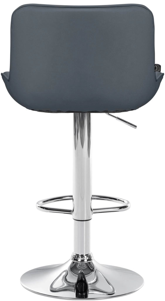 2er Set Barhocker Vonore Kunstleder chrom