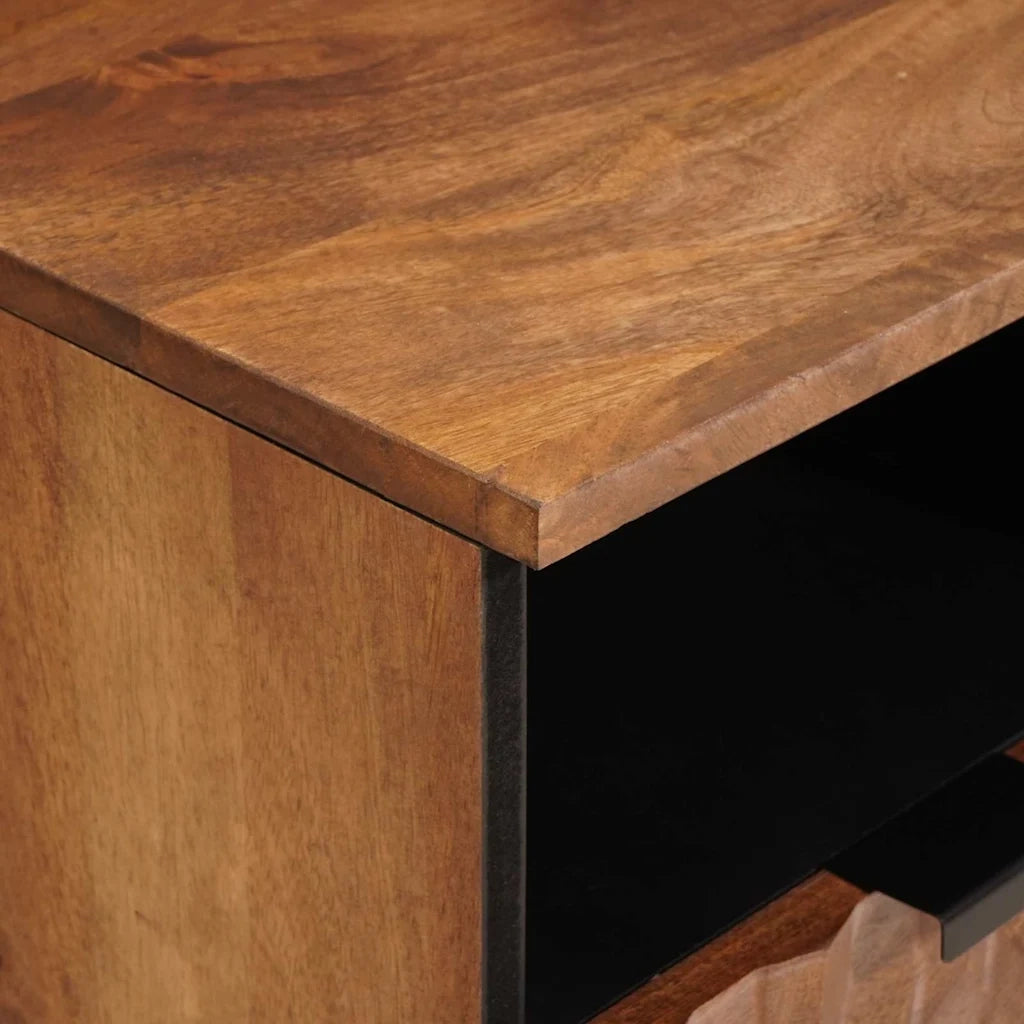 Mobile TV con cassetto Finitura Marrone Acacia 100 x 33 x 46 cm 4017918