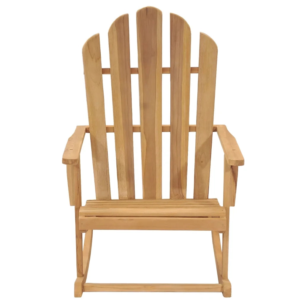 Sedia da Giardino a Dondolo Adirondack Legno Massello di Teak 316167