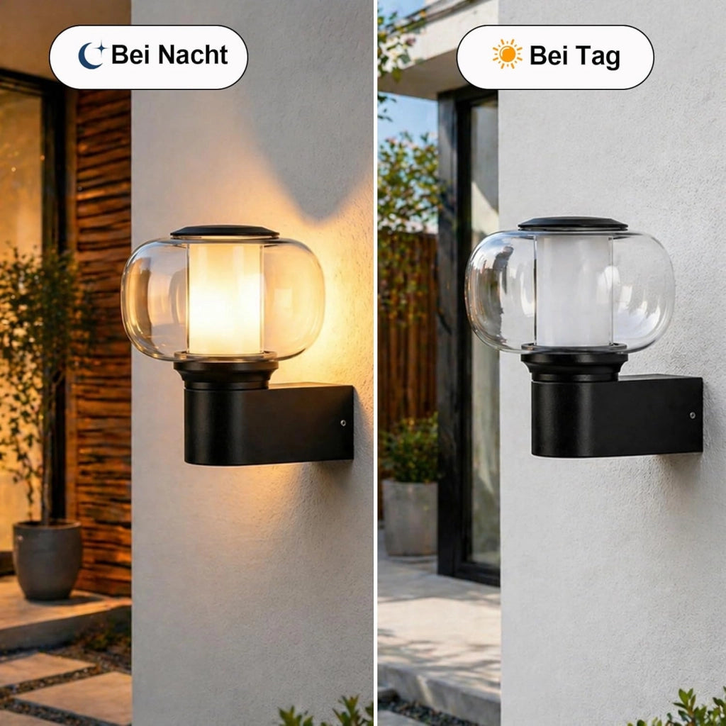 ZMH Lampada da Esterno Interno E27 Max 40W Nero per Terrazza Balcone/Parete Giardino Senza Lampadina