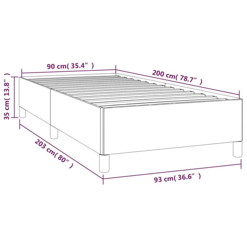 Giroletto-Struttura Letto Cappuccino 90x200 cm in Similpelle 151011