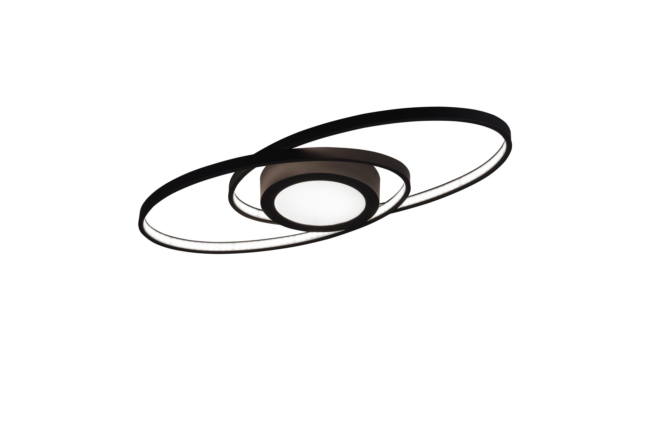 Plafoniera da Interno a LED in Metallo Antracite