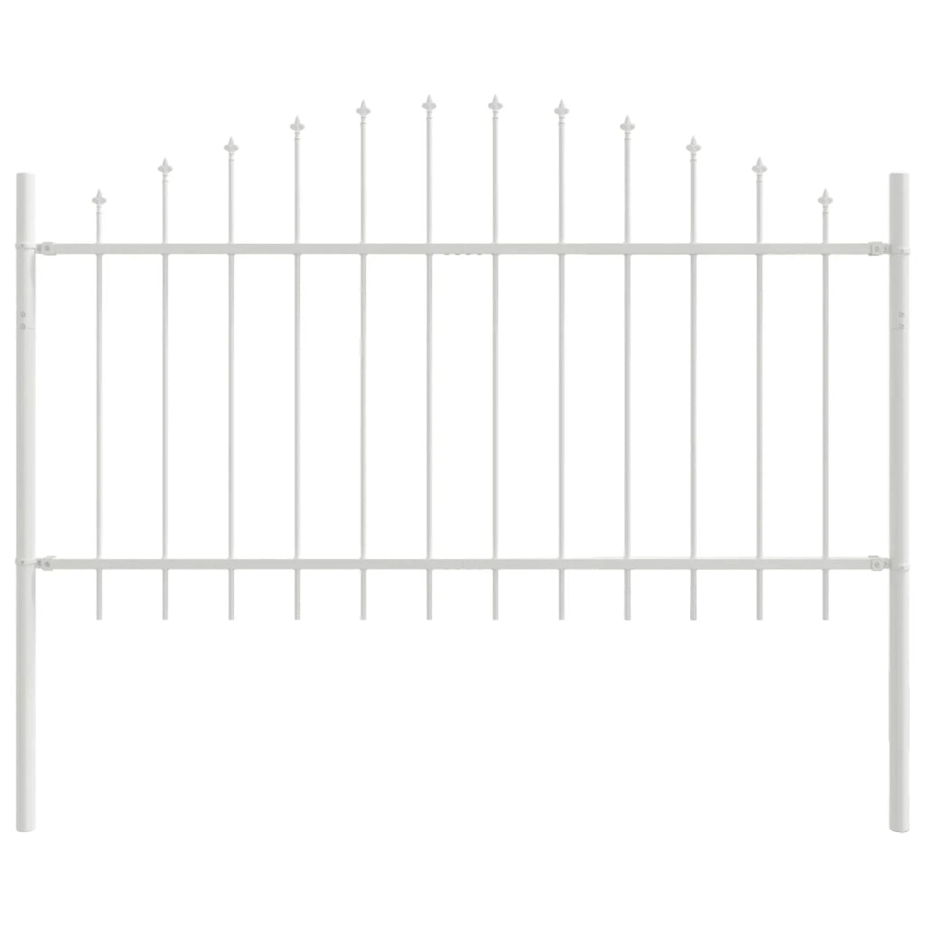 Recinzione per Giardino 7 pcs Bianco 170 x 140 cm