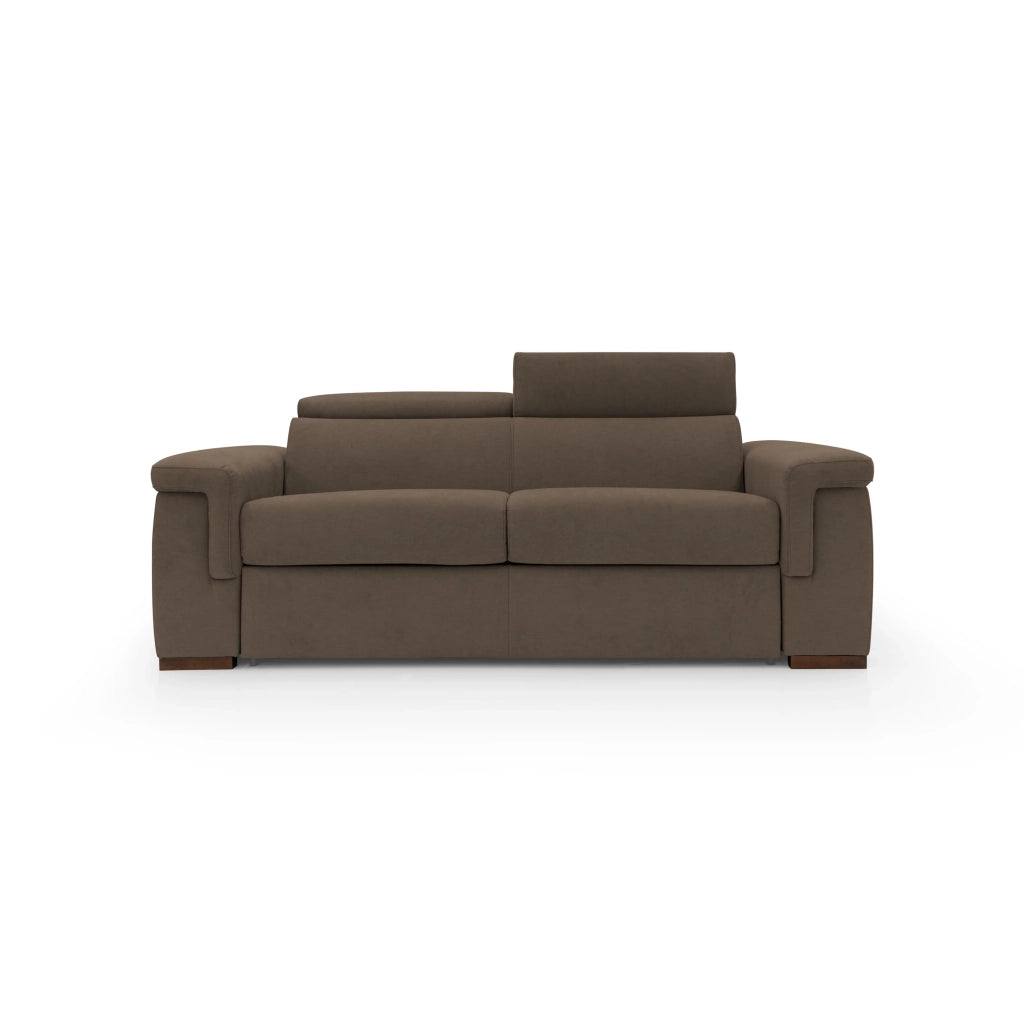 Giunone Divano letto mat. H18 220 cm (mat. 140x197 cm) marrone