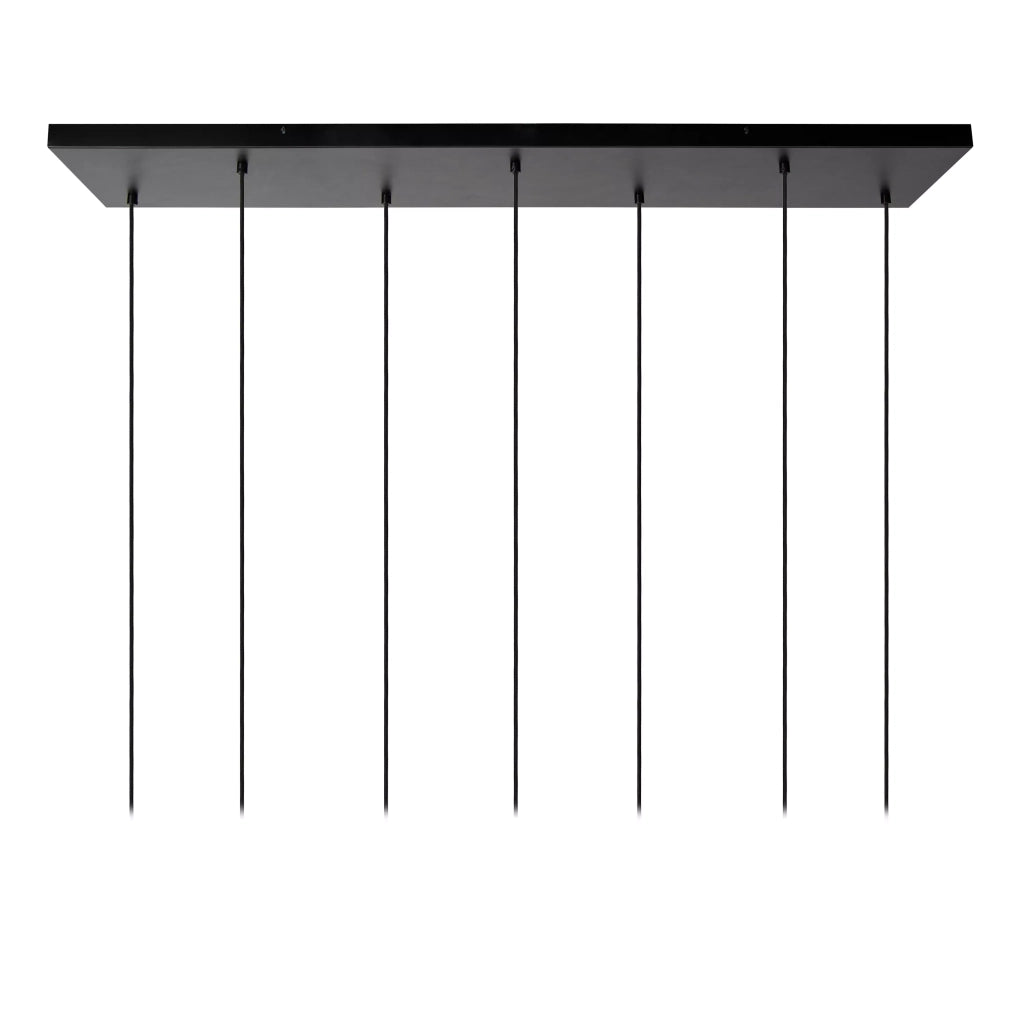 Lampada sospesa Marius 7 luci sfere vetro fumé Lucide