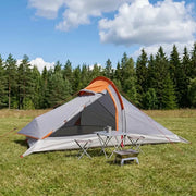 Tenda da backpacking Grigio e arancione 4 persone