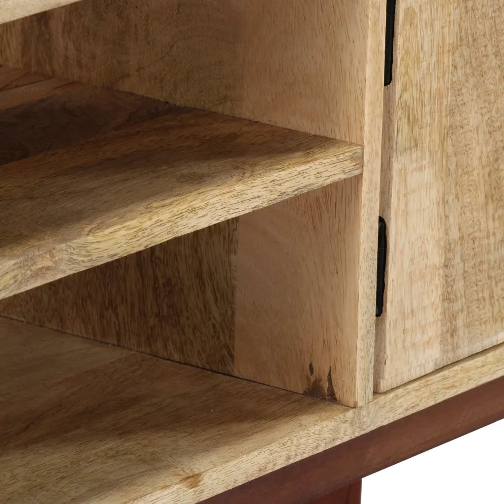 Tavolo Consolle | Tavolo d'Ingresso 115x30x76 cm in Legno Massello di Mango Grezzo