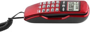 Telefonino per ufficio con display LCD - Doppia riconoscimento chiamate - Memoria ingressi - Telefono multifunzione - Funzione rispondere - Per ufficio domestico/albergo - Telefono fisso