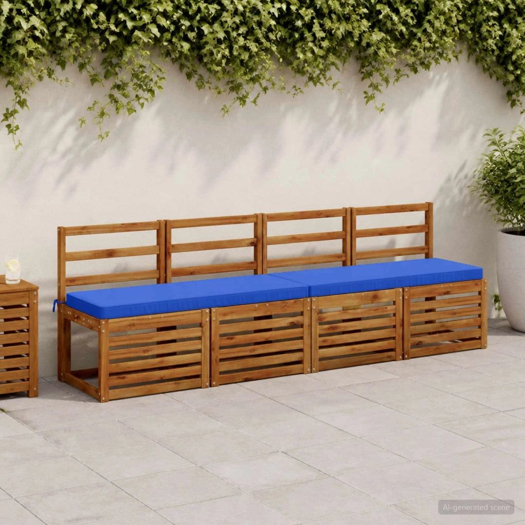 Cuscino per Panchina a 1 Pezzo VUGHT 100% Poliestere Blu Reale 951258