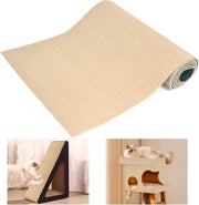 Matte da gatto autoadesiva 200x40cm - Mattonella DIY tagliabile per proteggere tappeti, divani e mobili (Khaki)
