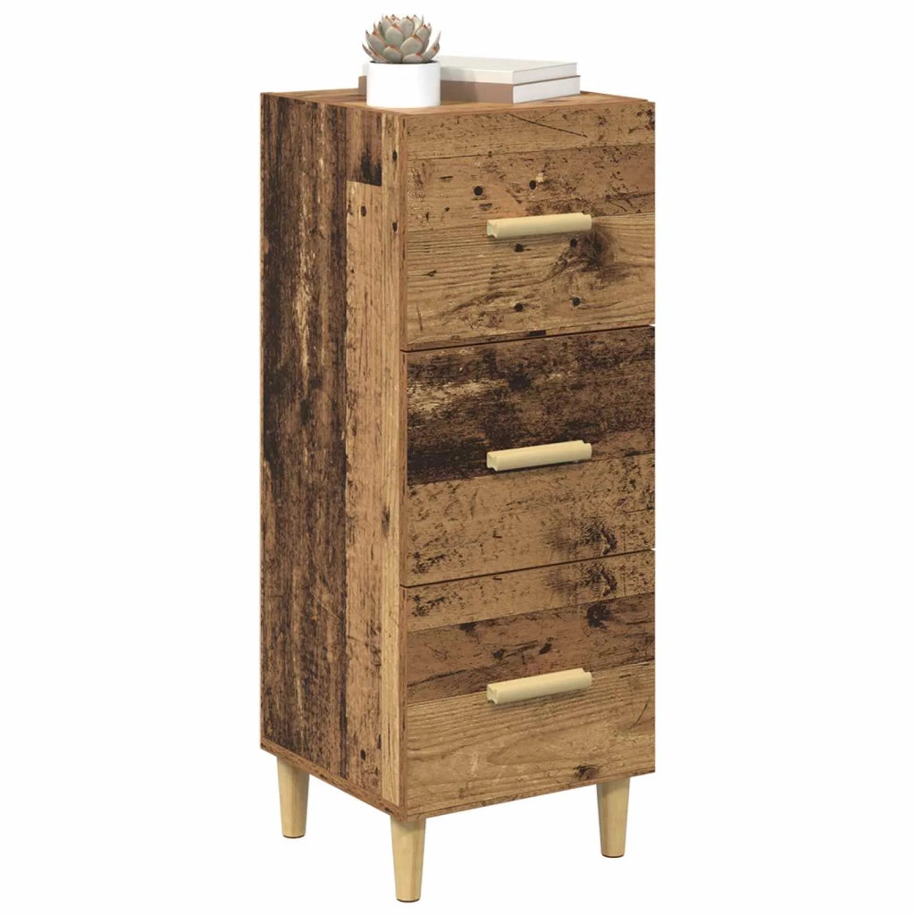 Credenza | Madia | Buffet da pranzo | Armadio da pranzo Legno vecchio 34.5 x 34 x 90 cm Legno multistrato